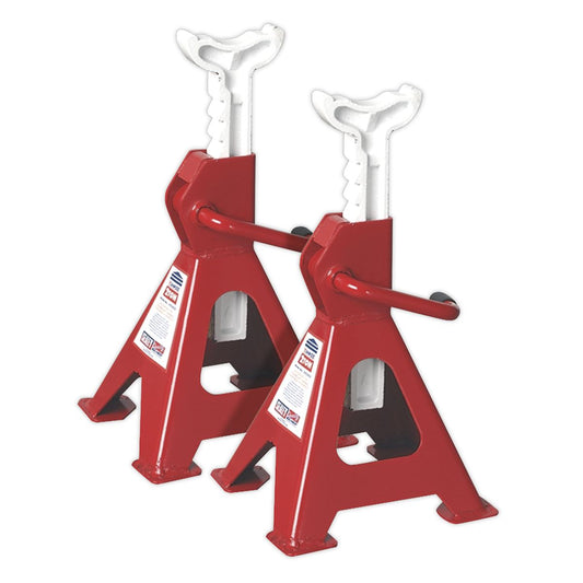 Sealey Axle Stands (Pair) 2 Tonne Capacity per Stand Ratchet Type VS2002