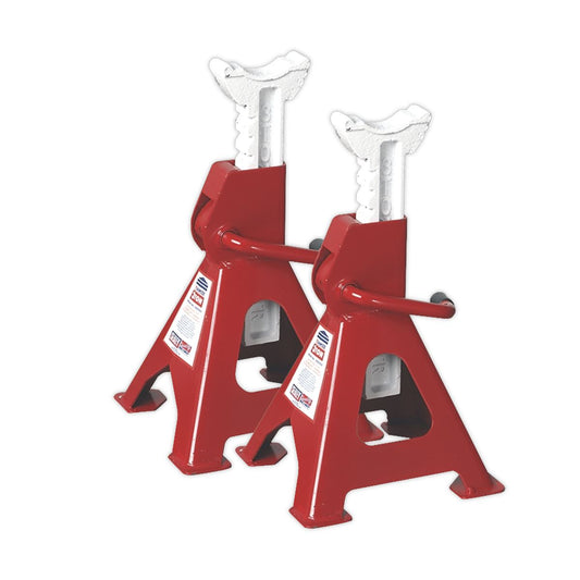 Sealey Axle Stands (Pair) 3 Tonne Capacity per Stand Ratchet Type VS2003