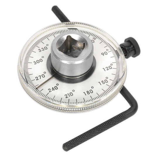Sealey Angular Torque Gauge 1/2"D Composite Dial And Rotating Index Line VS530