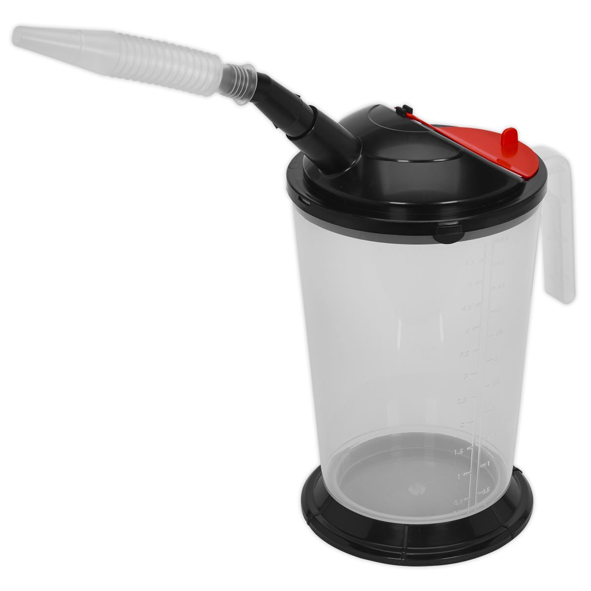 Sealey Oil Measuring Jug With Removable Flexible Spout 5L Wide Base VS563