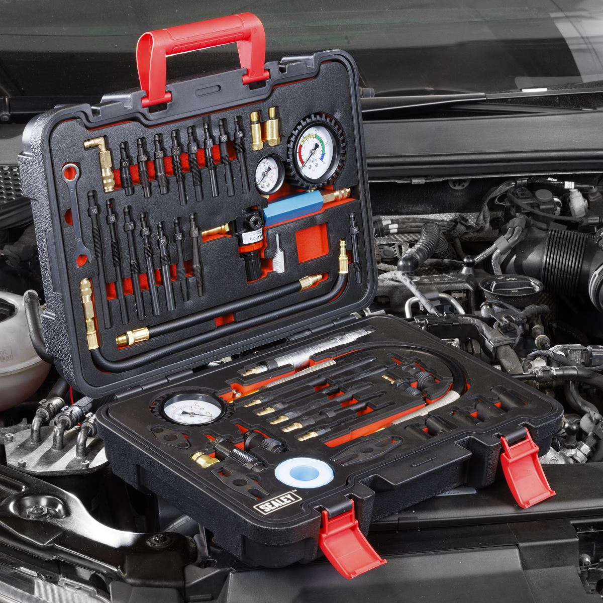Sealey Diesel/Petrol Master Compression & Leakage Test Kit 46pc VS567
