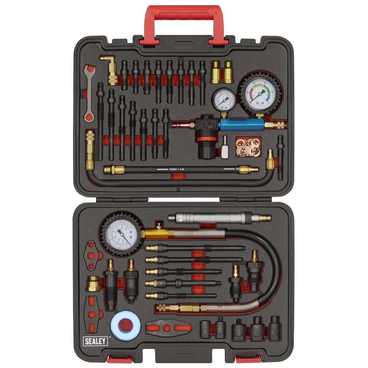 Sealey Diesel/Petrol Master Compression & Leakage Test Kit 46pc VS567