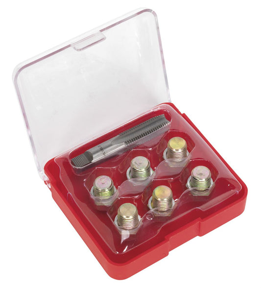Sealey Oil Drain Plug Thread Repair Set - M13 VS613