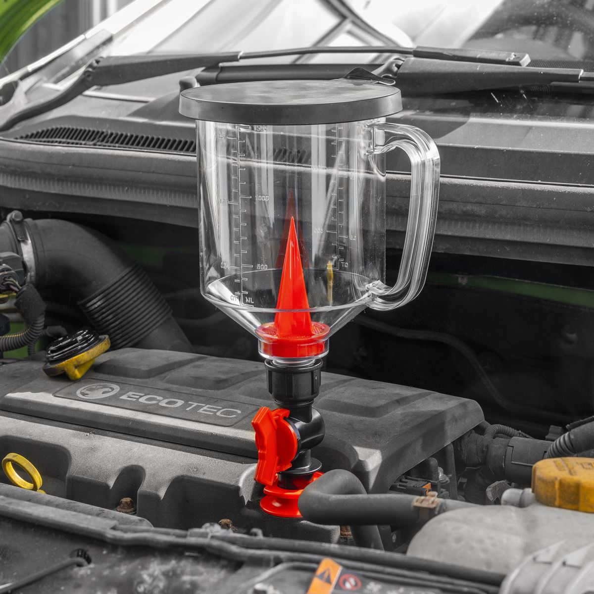 Sealey Master Engine Oil Funnel Filling Kit 15pc Colour Coordinated VS7107