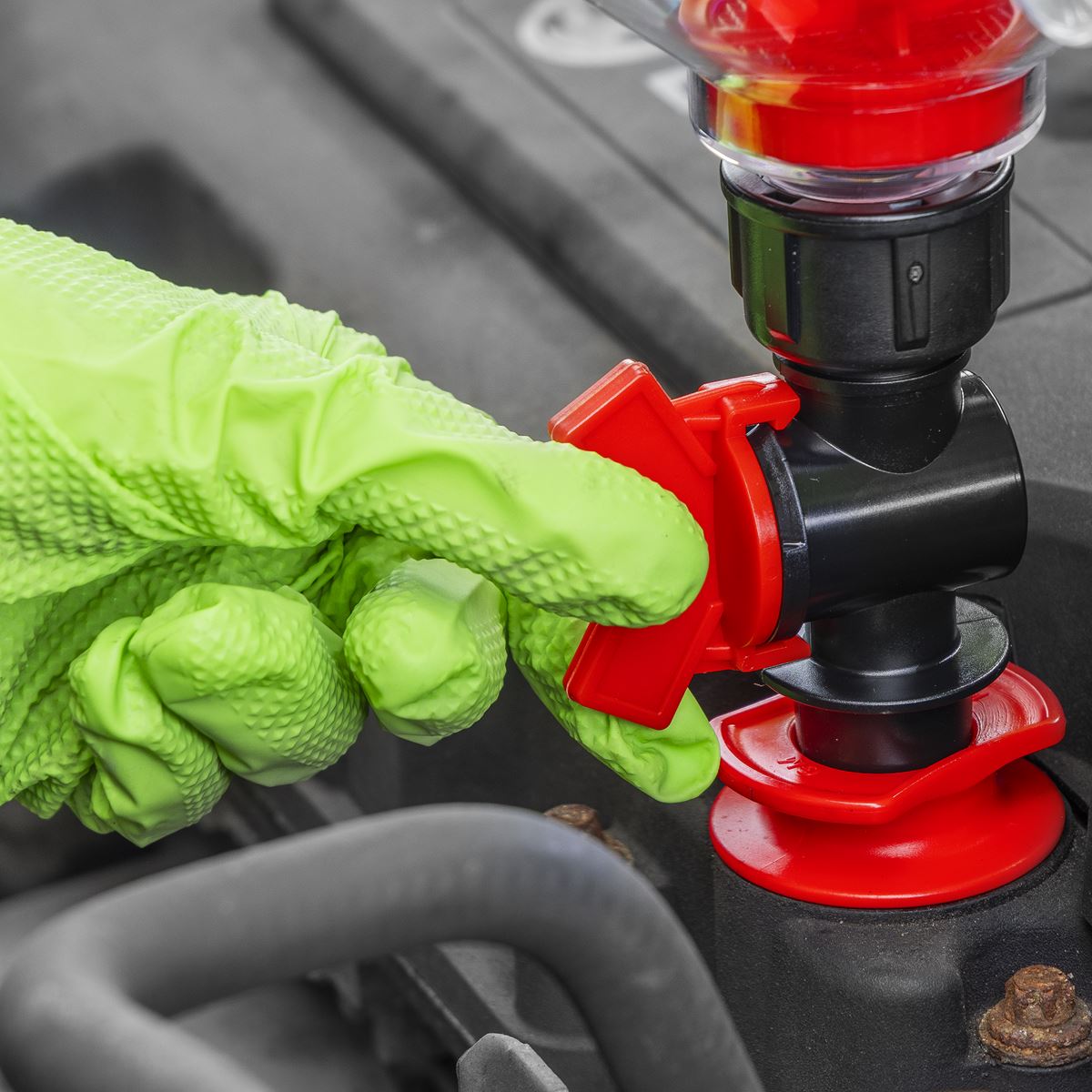 Sealey Master Engine Oil Funnel Filling Kit 15pc Colour Coordinated VS7107