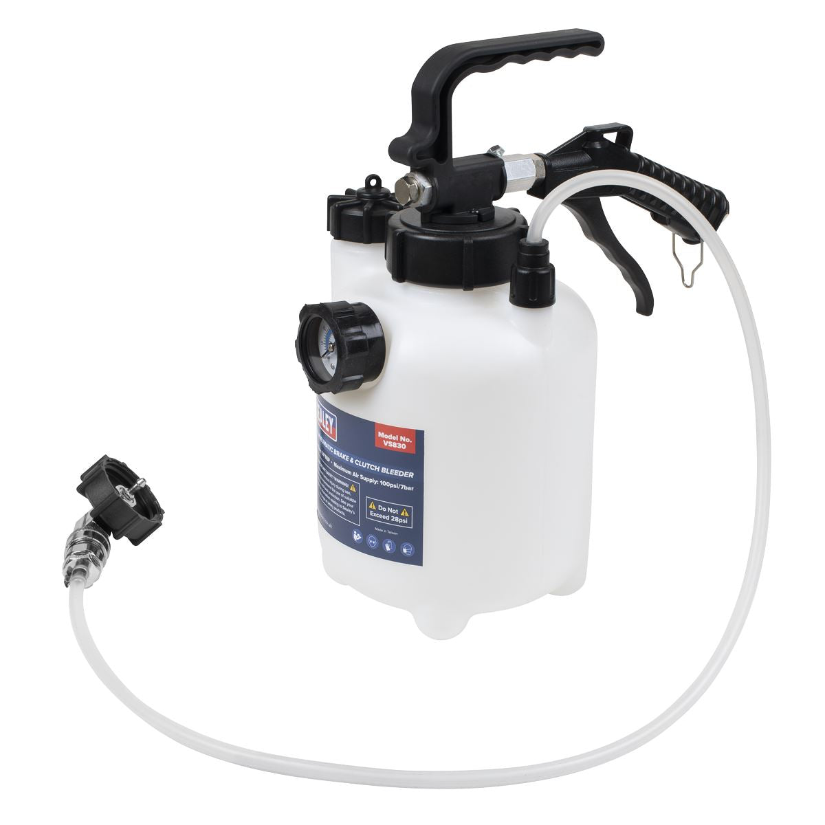 Sealey Pneumatic Brake & Clutch Bleeder 2.5L One Person Operated 1/4"BSP VS830