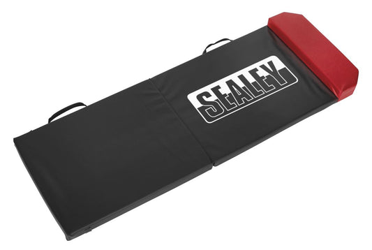 Sealey Folding Mechanic's Mat with Headrest 35mm VS860