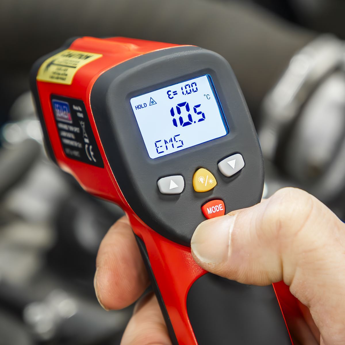 Sealey Infrared Twin-Spot Laser Digital Thermometer 12:1 VS940