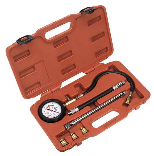 Sealey Petrol Engine Compression Tester Deluxe Kit 6pc VSE300D