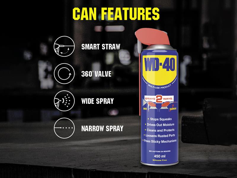 WD-40® WD‑40® Multi-Use Smart Straw 450ml (CDU of 24) W/D44237