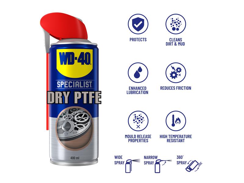 WD-40® WD-40 Specialist® Dry Lubricant with PTFE 400ml W/D44394