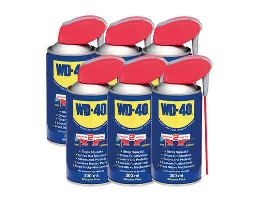 WD40 Multi Use All Purpose Liquid With Smart Straw 300ml x 6 W/D44410