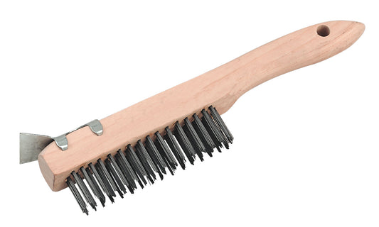 Sealey Wire Brush with Steel Fill & Scraper 260mm WB03