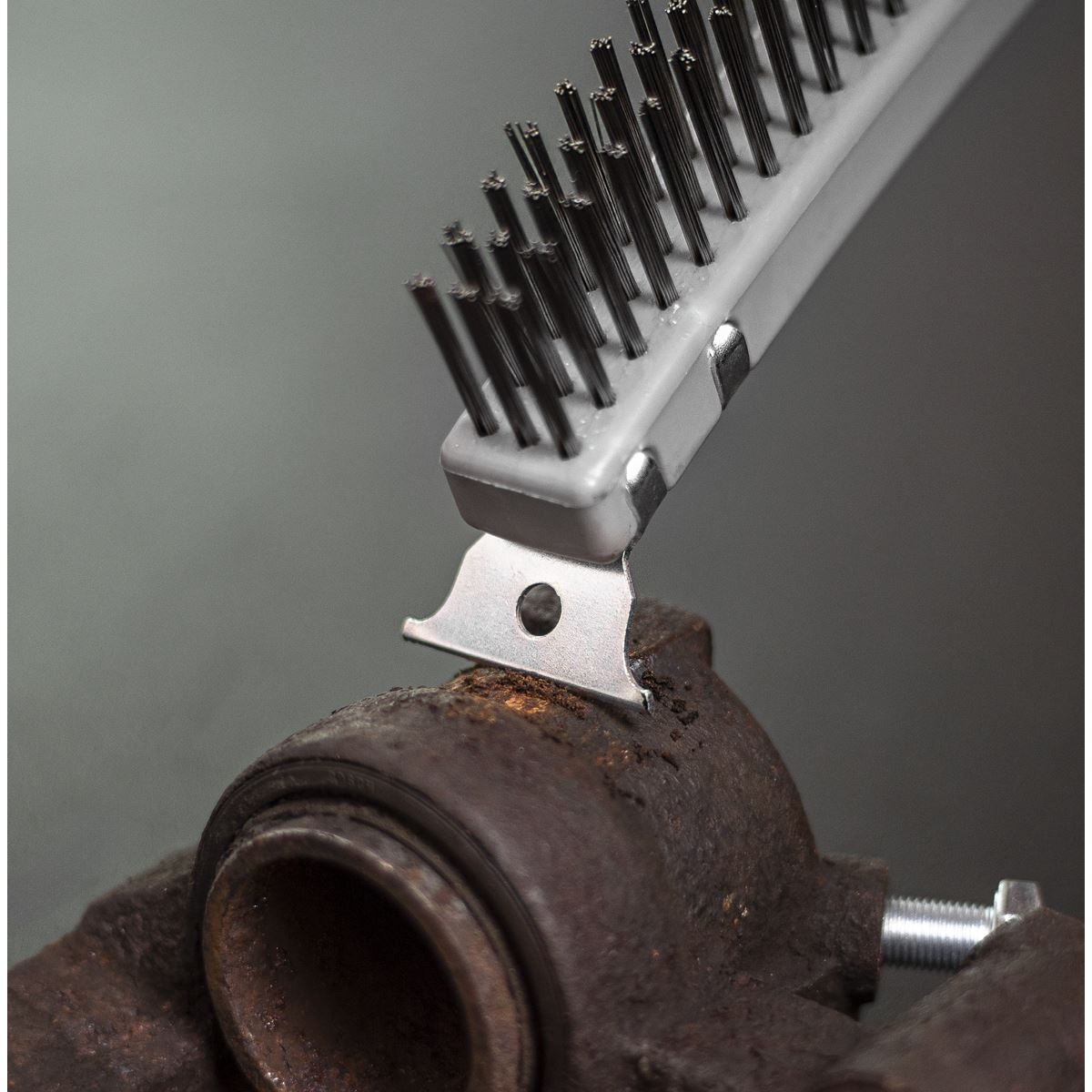 Sealey Wire Brush with Stainless Steel Fill & Scraper WB105