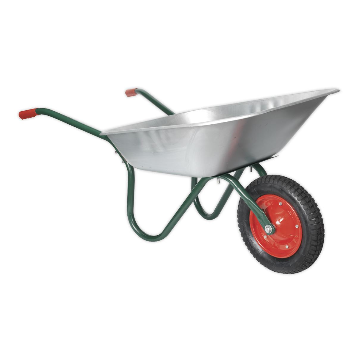 Sealey Lightweight Garden Wheelbarrow 65L Galvanized Wheel Size 340mm WB65
