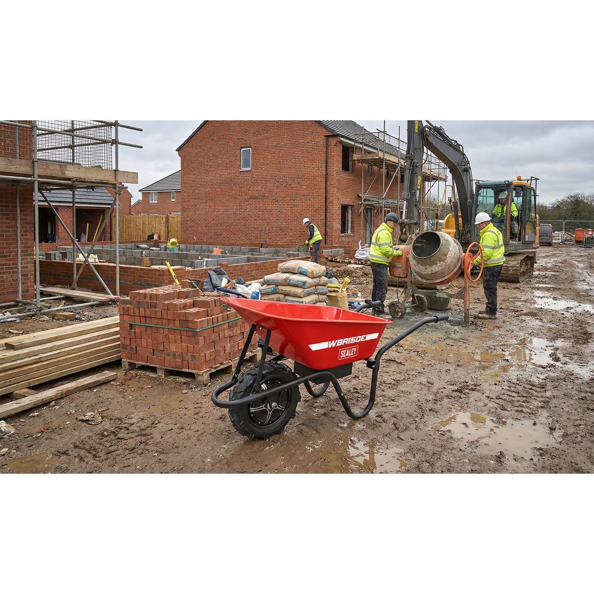 Sealey Electric Wheelbarrow 150kg Capacity WBR150E