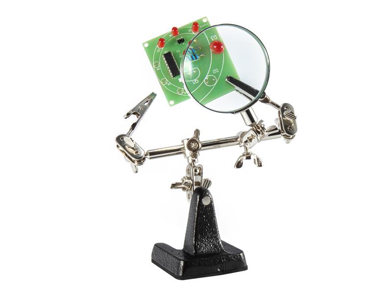 Weller Helping Hands Holder - 2 Arms & Magnifier WELACCHHB