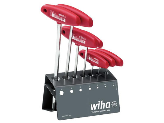 Wiha L-key with T-handle Set, 8 Piece WHA00953