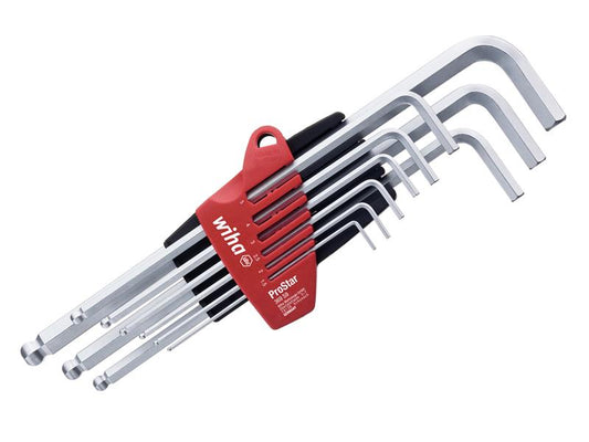 Wiha ProStar Hex Ball End L-key Set, 9 Piece WHA07192