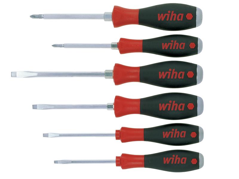 Wiha SoftFinish® SL/PH Hex Blade Screwdriver Set, 7 Piece WHA21250