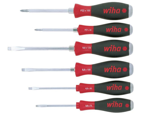 Wiha SoftFinish® SL/PZ Hex Blade Screwdriver Set, 6 Piece WHA21251