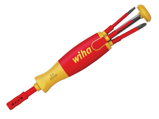Wiha LiftUp electric Bit Magazine SL/PH Screwdriver Set, 6 Piece WHA38612
