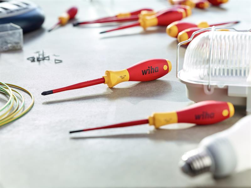 Wiha SoftFinish® electric slimFix Screwdriver Slotted 4.0 x 100mm WHA39560