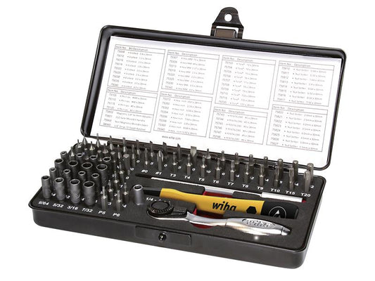 Wiha ESD Micro-bit Set, 66 Piece (inc. Case) WHA39971