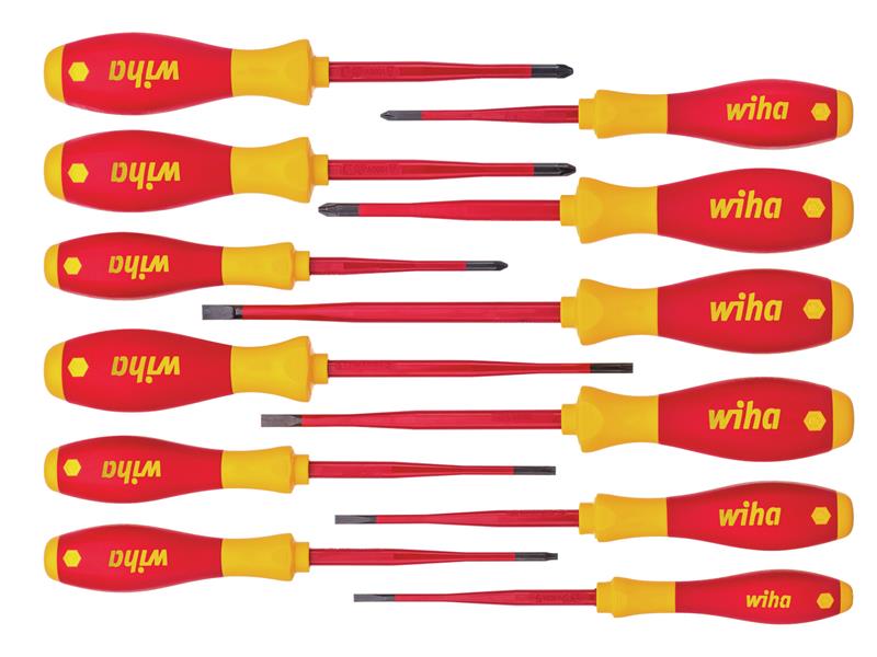 Wiha SoftFinish® electric slimFix Screwdriver Set, 12 Piece WHA41003