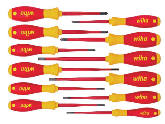 Wiha SoftFinish® electric slimFix Screwdriver Set, 12 Piece WHA41003