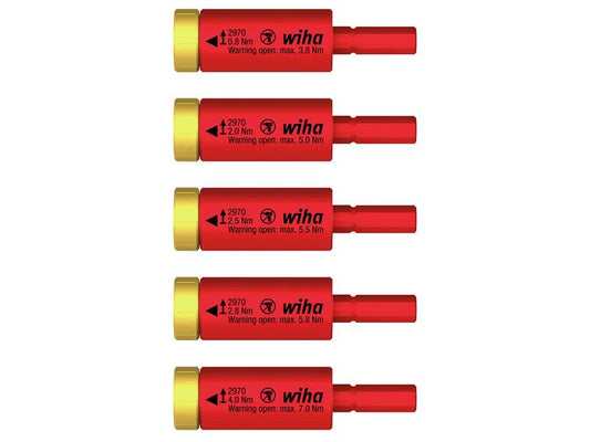 Wiha electric easyTorque Adapter Set, 5 Piece WHA41479
