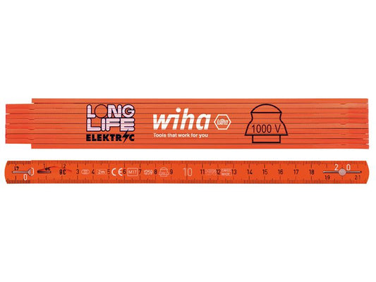 Wiha Longlife® Electrician's Folding Ruler 2m WHA42068