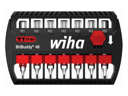 Wiha BitBuddy® Pozidriv TY Bit Set, 7 Piece WHA42099