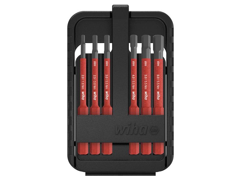 Wiha slimBit electric Hex Bit Set, 7 Piece WHA43156