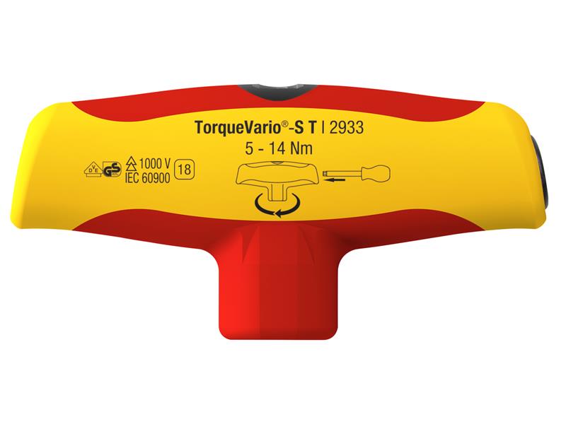 Wiha TorqueVario®-S T electric T-handle Screwdriver 5-14Nm WHA43177