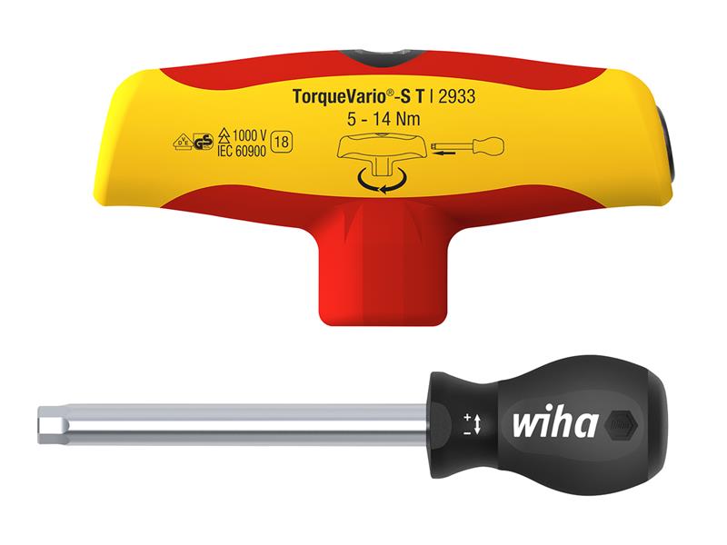 Wiha TorqueVario®-S T electric T-handle Screwdriver 5-14Nm WHA43177