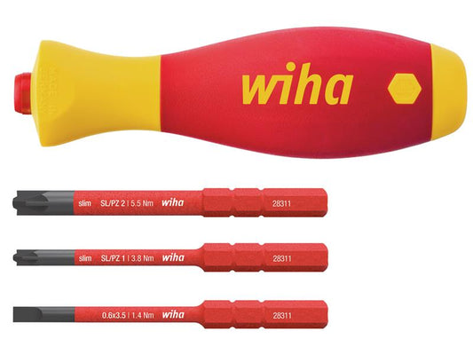 Wiha SoftFinish® electric slimVario Screwdriver Set, 4 Piece WHA43449