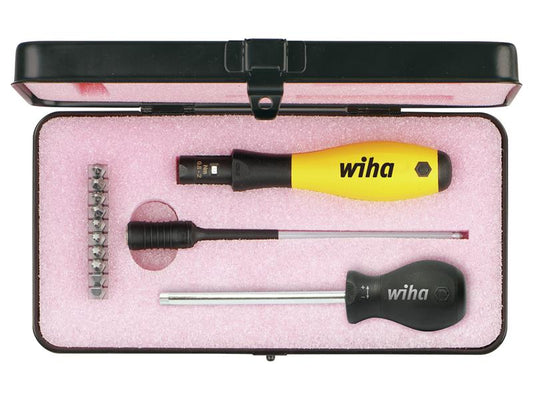 Wiha TorqueVario®-S ESD Screwdriver Set, 14 Piece (inc. Case) WHA43898