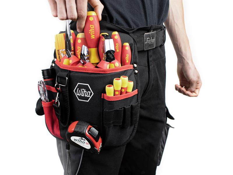 Wiha electrician Tool Set, 18 Piece (inc. Belt Pouch) WHA44574