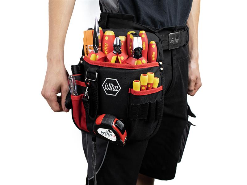 Wiha electrician Tool Set, 18 Piece (inc. Belt Pouch) WHA44574