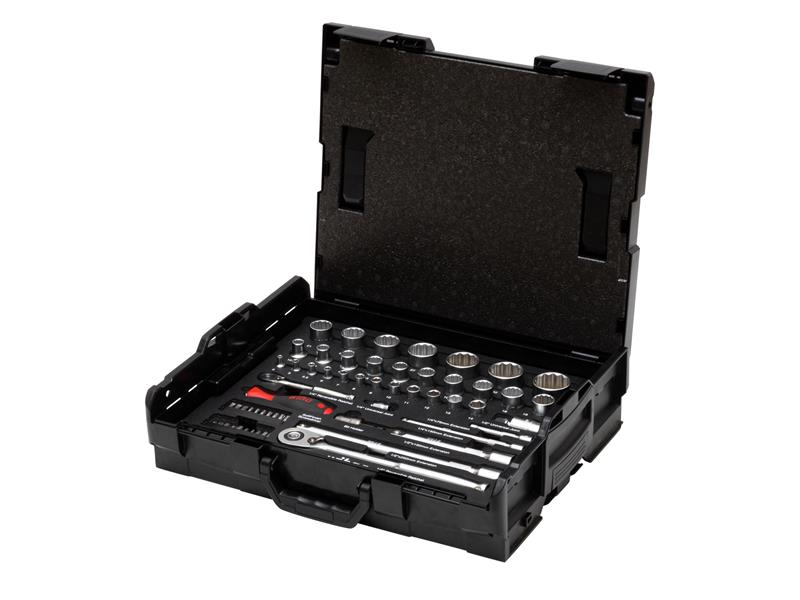 Wiha 1/4" And 1/2" Nut Driver Bit Set 60 Piece inc L-BOXX Carry Case WHA44685