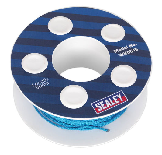 Sealey Windscreen Cutting Wire 50m - Nylon WK0515