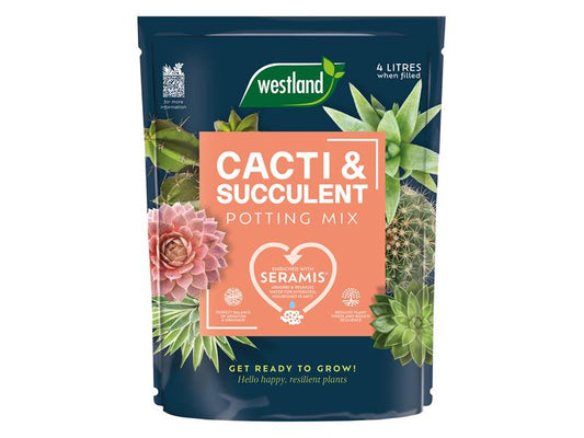 Westland Cacti Succulent Potting Mix 4 litre Peat Free WLD10200094