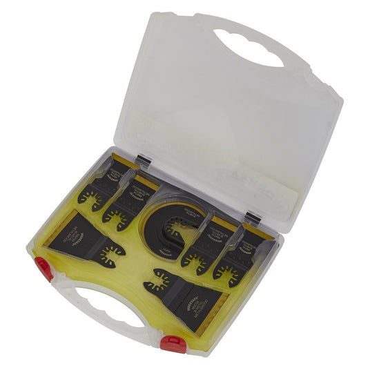 Sealey Multi Tool Blade Set Metal & Wood 7pc In A Plastic Storage Case WMTSET