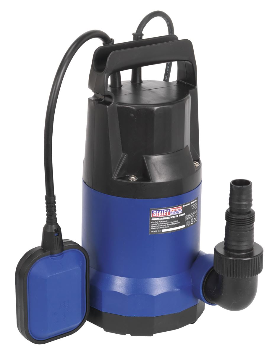 Sealey Submersible Water Pump Automatic 100L/min 230V WPC100A