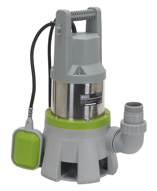 Sealey High Flow Submersible Stainless Dirty Water Pump Automatic 333L/min 230V WPD415