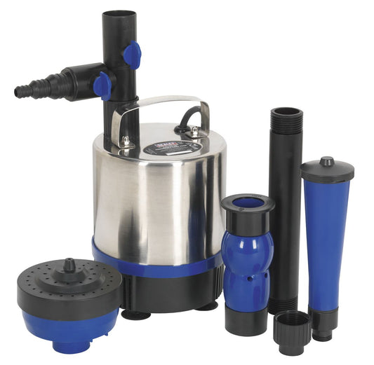 Sealey Submersible Pond Pump Stainless Steel 3600L/hr 230V WPP3600S
