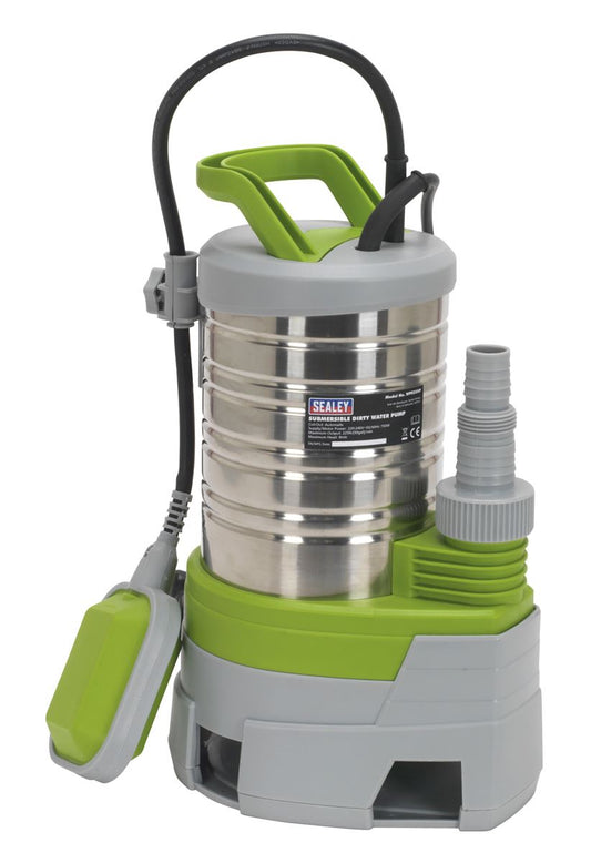 Sealey Submersible Stainless Water Pump Automatic Dirty Water 225L/min 230V WPS225P