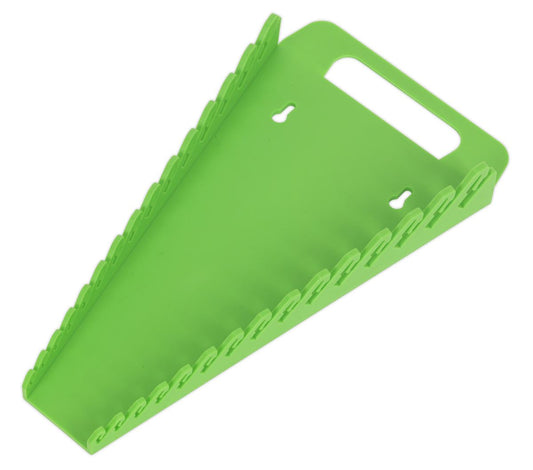 Sealey Spanner Rack Capacity 15 Spanners Hi-Vis Green WR08HV