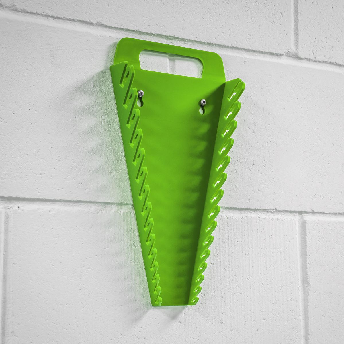 Sealey Spanner Rack Capacity 15 Spanners Hi-Vis Green WR08HV